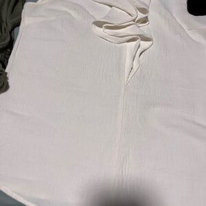 VENUS White Sleeveless Tie-Neck Top